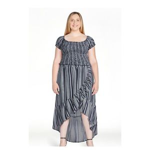 NWT NO BOUNDARIES STRIPED SKIRT SET